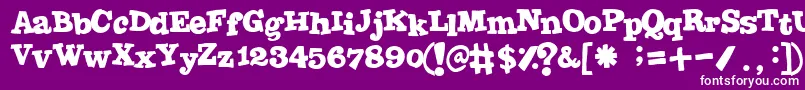 Jointbypizzadude Font – White Fonts on Purple Background