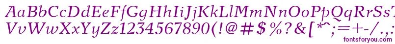 NewjournalcItalic Font – Purple Fonts on White Background