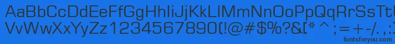Square721Bt Font – Black Fonts on Blue Background