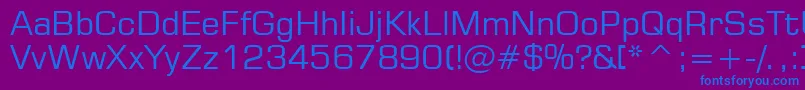 Square721Bt Font – Blue Fonts on Purple Background