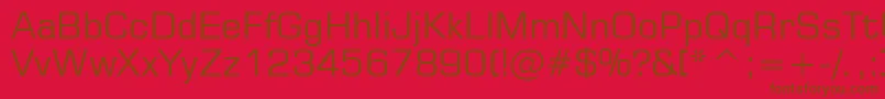 Square721Bt Font – Brown Fonts on Red Background