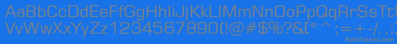 Square721Bt Font – Gray Fonts on Blue Background