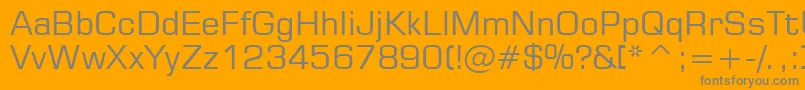 Square721Bt Font – Gray Fonts on Orange Background