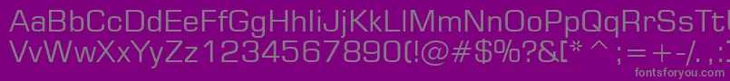 Square721Bt Font – Gray Fonts on Purple Background