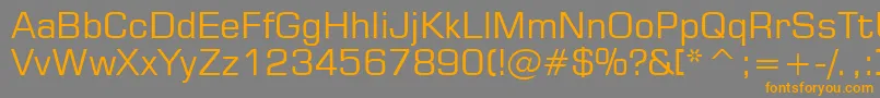 Square721Bt Font – Orange Fonts on Gray Background