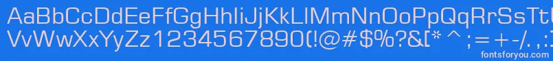 Square721Bt Font – Pink Fonts on Blue Background