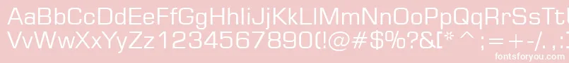 フォントSquare721Bt – ピンクの背景に白い文字