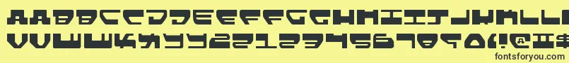 LoveladiesLight Font – Black Fonts on Yellow Background