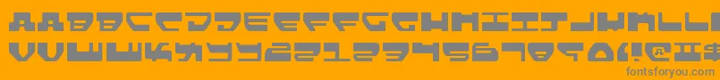 LoveladiesLight Font – Gray Fonts on Orange Background