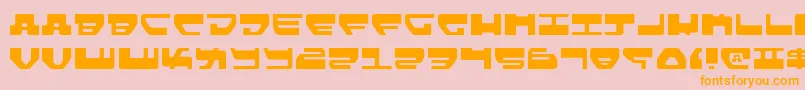 LoveladiesLight Font – Orange Fonts on Pink Background