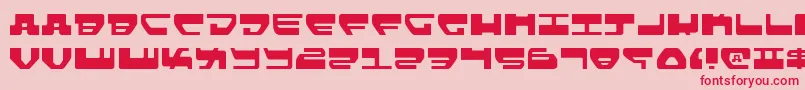 LoveladiesLight Font – Red Fonts on Pink Background