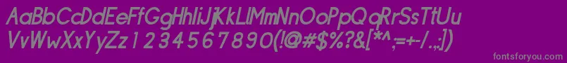 Sipldbo-Schriftart – Graue Schriften auf violettem Hintergrund
