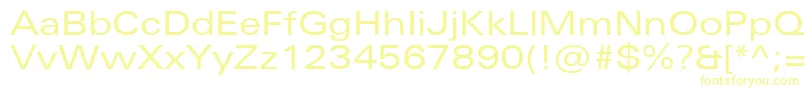 Шрифт UniversNextProExtended – жёлтые шрифты