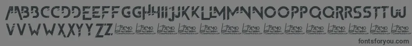 TheFrontman2Demo-fontti – mustat fontit harmaalla taustalla