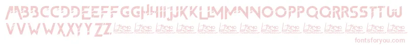 TheFrontman2Demo-Schriftart – Rosa Schriften auf weißem Hintergrund