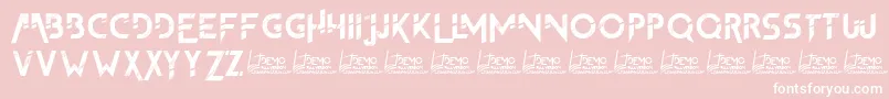 TheFrontman2Demo Font – White Fonts on Pink Background