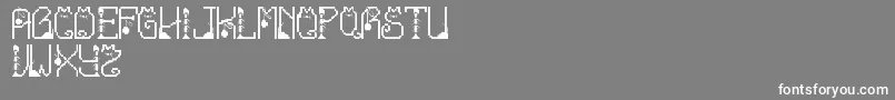 LmsCatTreats Font – White Fonts on Gray Background