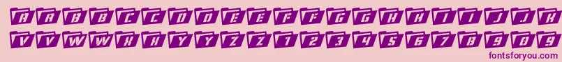 Шрифт Eyesonlyrotal – фиолетовые шрифты на розовом фоне