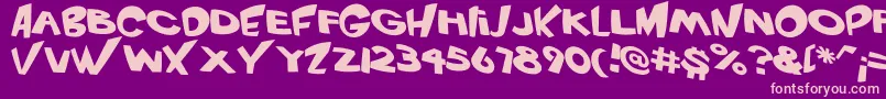 Lisätietoja VtcScreamitloudRegular-fontista VtcScreamitloudRegular-fontti – vaaleanpunaiset fontit violetilla taustalla