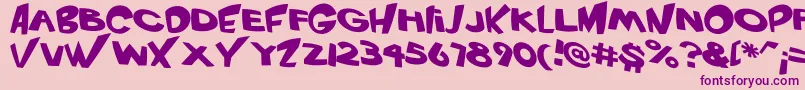 More about VtcScreamitloudRegular Font VtcScreamitloudRegular Font – Purple Fonts on Pink Background