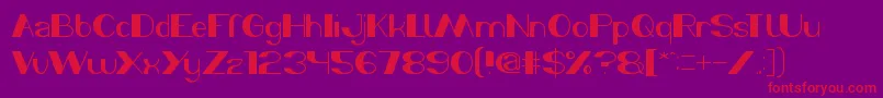 MorningSunshine Font – Red Fonts on Purple Background