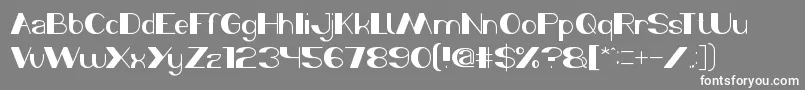 MorningSunshine Font – White Fonts on Gray Background
