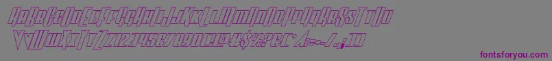 Vindicatoroutital Font – Purple Fonts on Gray Background