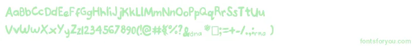 Joannedeoxyribose Font – Green Fonts on White Background