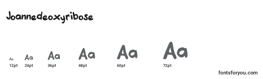 Joannedeoxyribose Font Sizes