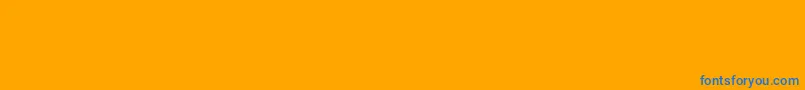 Шрифт Borderfontclassicals – синие шрифты на оранжевом фоне