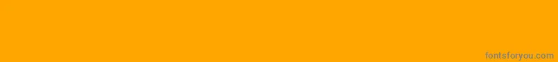 Czcionka Borderfontclassicals – szare czcionki na pomarańczowym tle