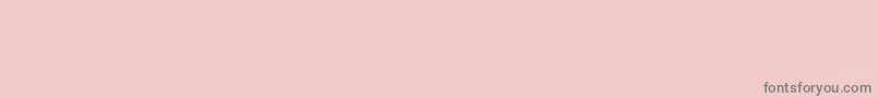 フォントBorderfontclassicals – ピンクの背景に灰色の文字