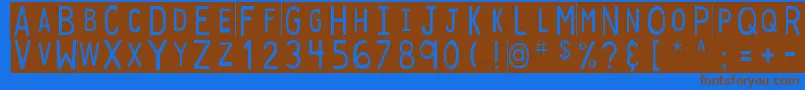 Lisätietoja DjbStickyTapeLabels-fontista DjbStickyTapeLabels-fontti – ruskeat fontit sinisellä taustalla