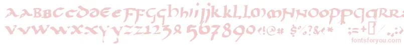 Llpaladi2 Font – Pink Fonts on White Background