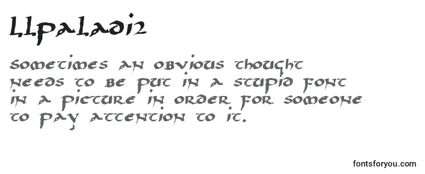 Шрифт Llpaladi2