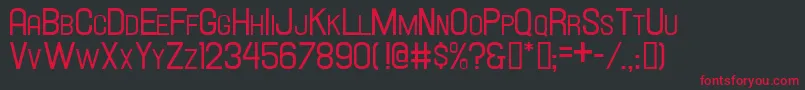 Hallandalesmallcaps Font – Red Fonts on Black Background