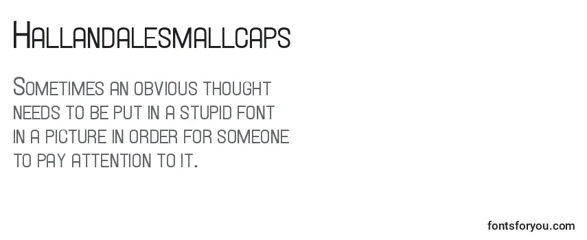 Hallandalesmallcaps Font