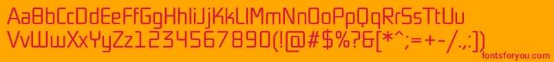 Sochi2014Light Font – Red Fonts on Orange Background