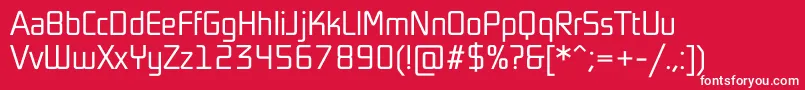 Sochi2014Light Font – White Fonts on Red Background