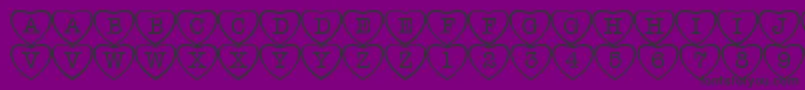 AOldtypingcmdcfnt1 Font – Black Fonts on Purple Background