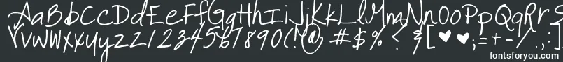It-Schriftart – Weiße Schriften