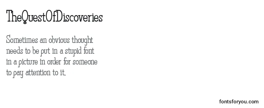 TheQuestOfDiscoveries Font
