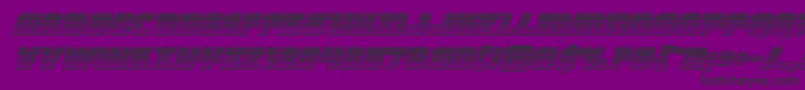 Victorycomicschromeital Font – Black Fonts on Purple Background