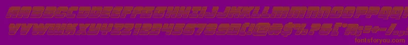 Victorycomicschromeital Font – Brown Fonts on Purple Background
