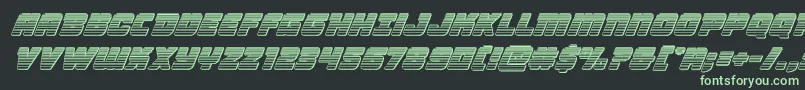 Victorycomicschromeital Font – Green Fonts on Black Background