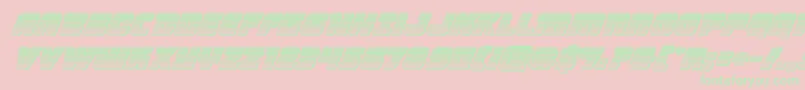 Victorycomicschromeital Font – Green Fonts on Pink Background