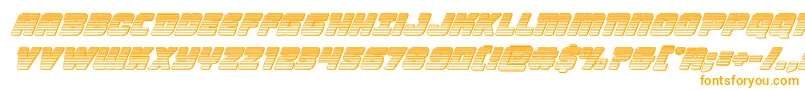 Victorycomicschromeital Font – Orange Fonts on White Background