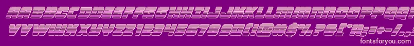 Victorycomicschromeital Font – Pink Fonts on Purple Background