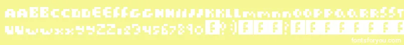 En savoir plus sur la police Macaron Police Macaron – polices blanches sur fond jaune