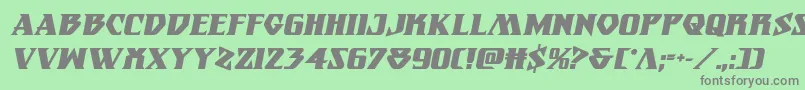 Eternalknightboldital Font – Gray Fonts on Green Background